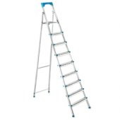 Doğrular GI 200 8+1 Basamaklı Katlanır Alüminyum Merdiven - 1
