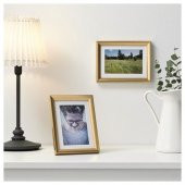 13x18 cm Gold Renk Çerçeve MeridyenDukkan 13x18 cm Ev Dekorasyon Asılabilir Çerçeve thumbnail 4