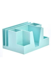 Ops Masa Seti Kalemlik Organizer Pastel Mavi Masa Üstü Organizer - 1