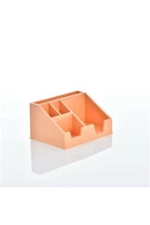 Ops Masa Seti Kalemlik Organizer Pastel Turuncu Masa Üstü Organizer - 1