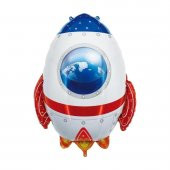 Helyuma Uyumlu Uzay Mekiği Gemisi Folyo Balon Uzay Astronot Kozmos Temalı Folyo Balonlar - 1