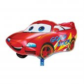 Helyuma Uyumlu Yarış Arabası Folyo Balon Araba Folyo Balon - 1