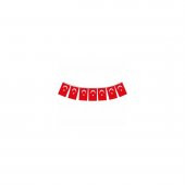 İpe Dizili 10 lu Türk Bayrağı Flama 6x10 cm Bayarklı Okul Süsü 29 Ekim Cumhuriyet Bayramı Süsleri - 1