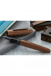 All American Golden Walnut Gunmetal Limited Edition Dolma Kalem S Uç - 3