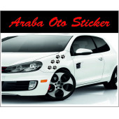 Pati İzi Sticker (20Adet - 5cm) - 1