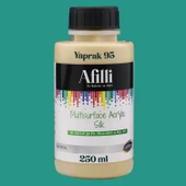 Afilli Su Bazlı Saf Akrilik Boya Pastel Hobi Boyası Ev Bakım Canlı Renkler 250 ml - 6