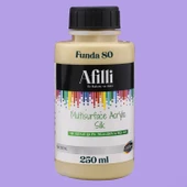 Afilli Su Bazlı Saf Akrilik Boya Pastel Hobi Boyası Ev Bakım Canlı Renkler 250 ml - 11