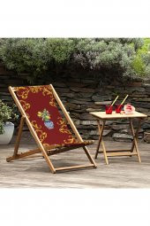 ADAWALL RED LEMON KATLANABİLİR ŞEZLONG - 5
