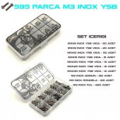 595 Parça M3 İnox YSB Vida Somun ve Pul Seti - 1