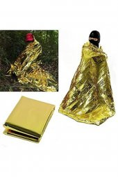 Acil Durum Ilk Yardım Battaniyesi Deprem Yanık Termal Battaniye Nem Ve Soğuktan Koruma Su Geçirmez - 4