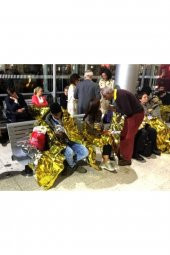 Yanık Örtüsü Acil Durum Koruma Örtüsü Survival Alüminyum Battaniye - 4