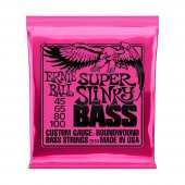 Ernie Ball P02834 Super Slinky Nickel 45-100 (4 Telli) Bas Gitar Teli thumbnail 1