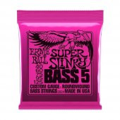 Ernie Ball P02824 Super Slinky Nickel 40-125 (5 Telli) Bas Gitar Teli thumbnail 1