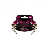 ERNIE BALL P06220 - 3" (7.5cm) Flat Ribbon Patch Kablosu (3lü Paket)Kablo - 1