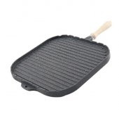 Eda Döküm Kare Çift Taraflı Izgara ve Gözleme Tavası 34 cm - 3