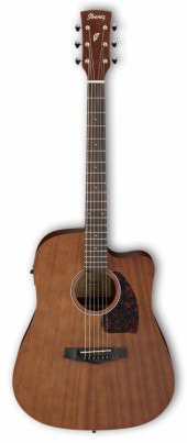 IBANEZ PF12MHCE-OPN Performance Serisi Cutaway Dreadnought Elektro Akustik Gitar - 1