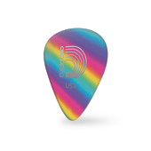 DADDARIO 1CRB4-10 10 STD - PICK - CEL - RAINBOW - MEDIUM  ABD D'Addario, 1CRB4-10, KLASİK CELLULOID PENA, 10 ADET GÖKKUŞAĞI, 0.70 MM, CLASSIC CELLULOID PICK, RAINBOW, Light Gauge (0.70 mm), 10-Pack - 2