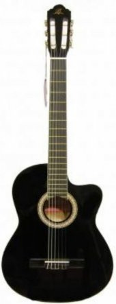 Barcelona LC 3900 CEQ BK Elektro Klasik Gitar - 1