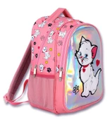 Cennec Peluş Dokulu Kedi Desenli İlkokul Çantası - Kız Çocuk thumbnail 2