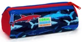 Coral High İlkokul Sırt Çantası ve Kalemlik Seti - Mavi-Kırmızı Köpekbalığı Baskılı - 3