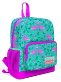 Coral High Pembe-Yeşil Flamingo Baskılı Anaokul ve İlkokul 1.Sınıf Okul Çantası - Kız çocuk - 1
