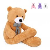130 cm Dev Ayıcık - Uyku Arkadaşı - Peluş Ayı - Papyonlu Ayıcık - 1