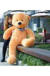 130 cm Dev Ayıcık - Uyku Arkadaşı - Peluş Ayı - Papyonlu Ayıcık - 5