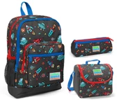 Coral High Uzay Baskılı Erkek Çocuk 3'lü İlkokul Çanta Seti - 1