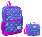 Coral High Kalp Baskılı Kız Çocuk İlkokul Çantası ve Beslenme Seti thumbnail 1