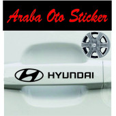 Hyundaı Kapı Kolu Araç Sticker 8 Adet - 1