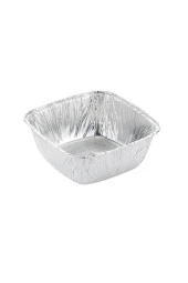 SSKA Alüminyum Tek Kullanımlık Kase Çorba Sütlaç Kasesi - 100 Adet - 1