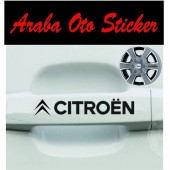 Citroen Kapı Kolu Jant Oto Sticker (8ADET) - 1