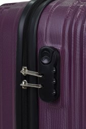 Elatae Büyük Boy Valiz Mor Abs 1020 thumbnail 3