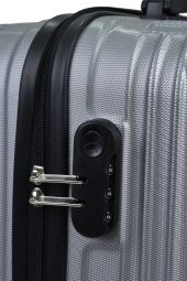 Elatae 2li Valiz Seti Büyük Boy - Kabin Boy Gri 1020 - 3