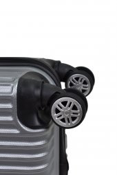 Elatae 2li Valiz Seti Büyük Boy - Kabin Boy Gri 1020 - 5