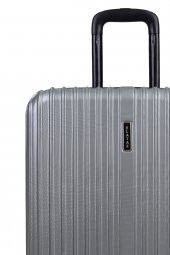 Elatae 2li Valiz Seti Büyük Boy - Kabin Boy Gri 1020 - 6