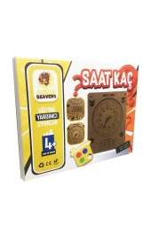 Moon Beavers Saat Kaç? Eğitici Öğretici Geliştirici Boyanabilir Ahşap Sağlıklı Oyuncak 20x20 Cm - 2