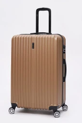 2'li Valiz Seti Elatae Valiz Büyük Boy ve Makyaj Gold 2'li Set thumbnail 3