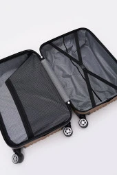 2'li Valiz Seti Elatae Valiz Büyük Boy ve Makyaj Gold 2'li Set thumbnail 6