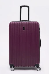 2'li Valiz Seti Elatae Valiz Büyük Boy ve Makyaj Mor 2'li Set thumbnail 2