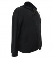 Erkek Büyük Beden Battal Boy Kapşonlu Sweat SİYAH - 4