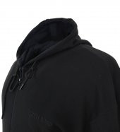 Erkek Büyük Beden Battal Boy Kapşonlu Sweat SİYAH - 6