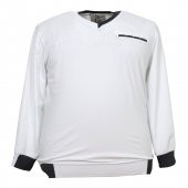 Erkek Büyük Beden Battal Boy V Yaka Likralı Mevsimlik Sweat Sax Mavi - 3