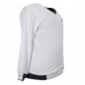 Erkek Büyük Beden Battal Boy V Yaka Likralı Mevsimlik Sweat Sax Mavi - 7