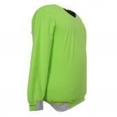 Erkek Büyük Beden Battal Boy V Yaka Likralı Mevsimlik Sweat Sax Mavi - 8