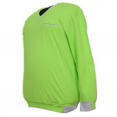 Erkek Büyük Beden Battal Boy V Yaka Likralı Mevsimlik Sweat Sax Mavi - 9