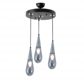 TT Aydınlatma TT023-3Y-SY-KR  Krom 3 lü Damla Modeli Yuvarlak Aviz thumbnail 1