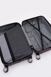 3'lü Valiz Seti Elatae Valiz Orta - Kabin Boy ve Makyaj Mor 1020 thumbnail 7