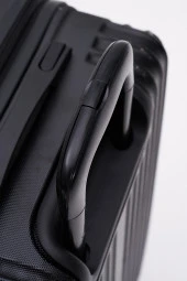 3'lü Valiz Seti Elatae Valiz Büyük - Kabin Boy ve Makyaj Siyah 1020 thumbnail 5