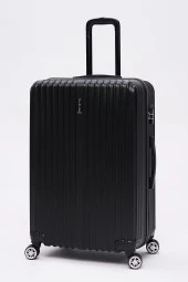 3'lü Valiz Seti Elatae Valiz Büyük - Orta Boy ve Makyaj Siyah 1020 thumbnail 2